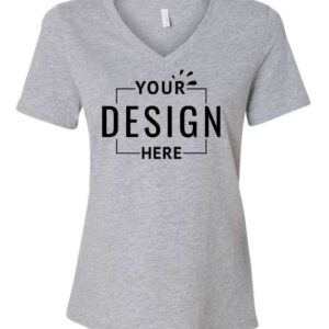 Women's Relaxed Heather CVC V-Neck Tee